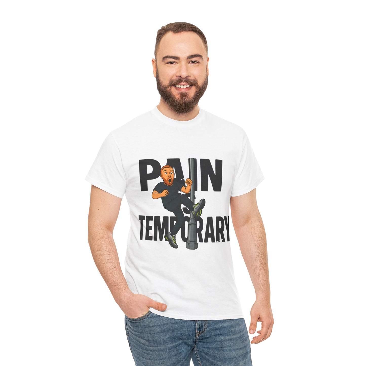 Pain is Temporary - Unisex Heavy Cotton Tee - Available in All Sizes and Colors