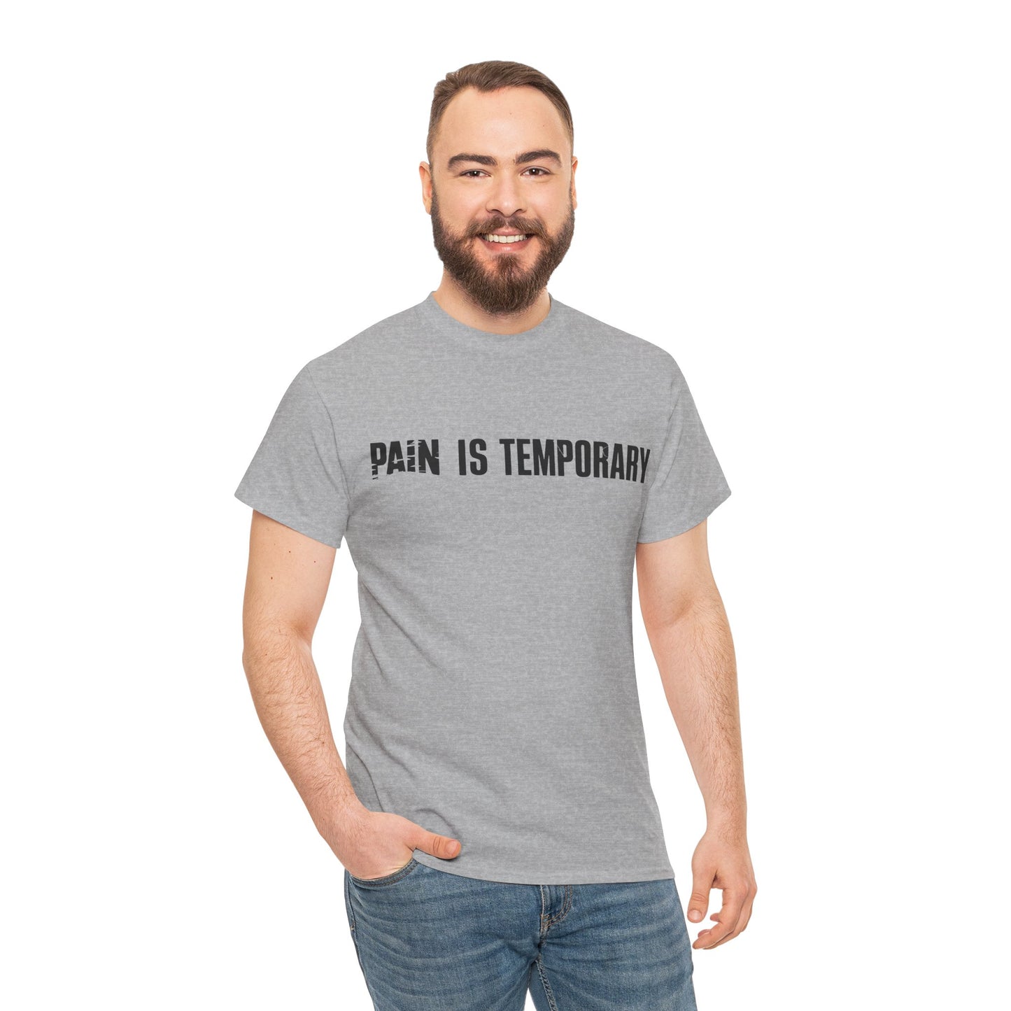 Pain is Temporary - Unisex Heavy Cotton Tee - Available in All Sizes and Colors
