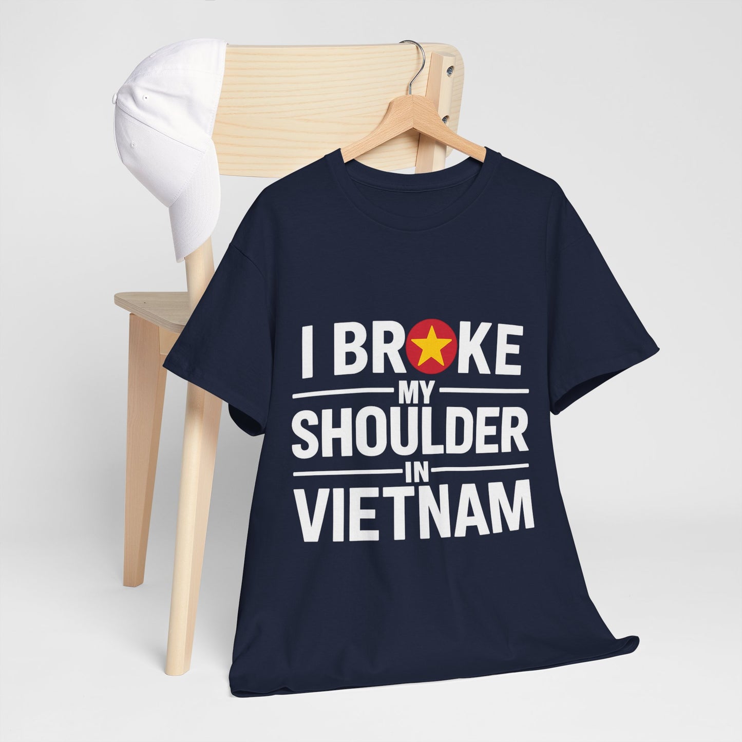 Broke My Shoulder - Unisex Heavy Cotton Tee - Available in All Sizes and Colors