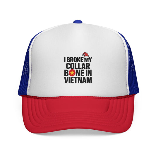 'Broke my Collarbone' Trucker Cap - Motivational Mesh Baseball Hat
