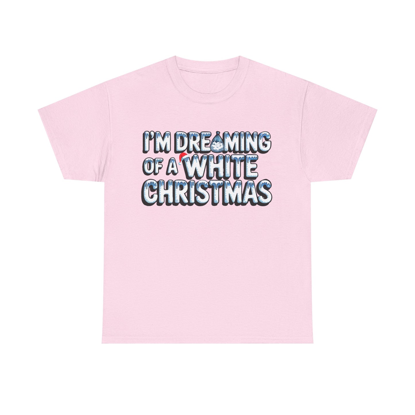 White Christmas Dream - Unisex Heavy Cotton Tee - Available in All Sizes and Colors