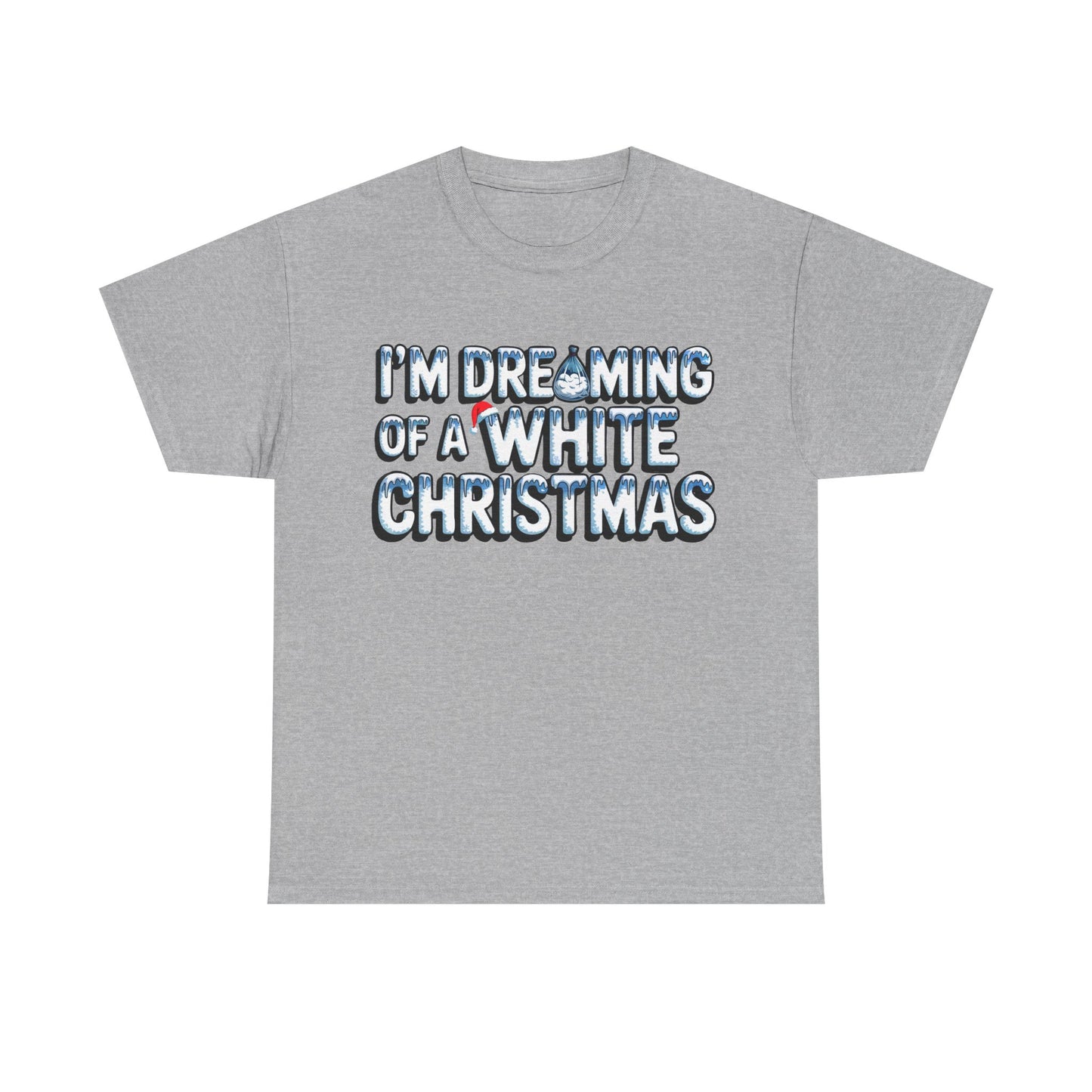 White Christmas Dream - Unisex Heavy Cotton Tee - Available in All Sizes and Colors
