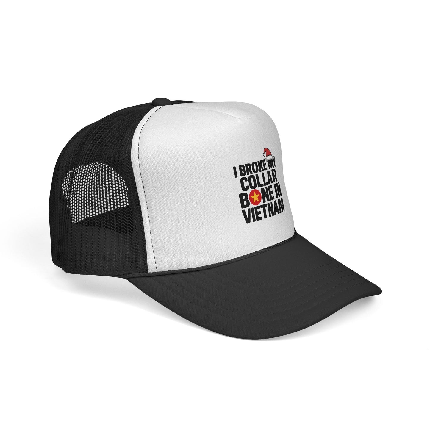 'Broke my Collarbone' Trucker Cap - Motivational Mesh Baseball Hat