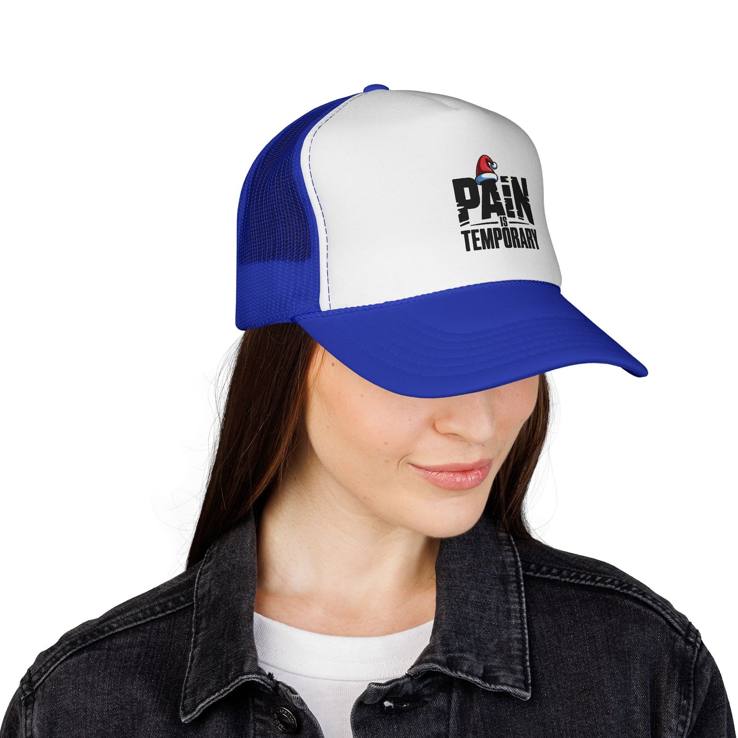 'Pain Is Temporary' Trucker Cap - Motivational Mesh Baseball Hat