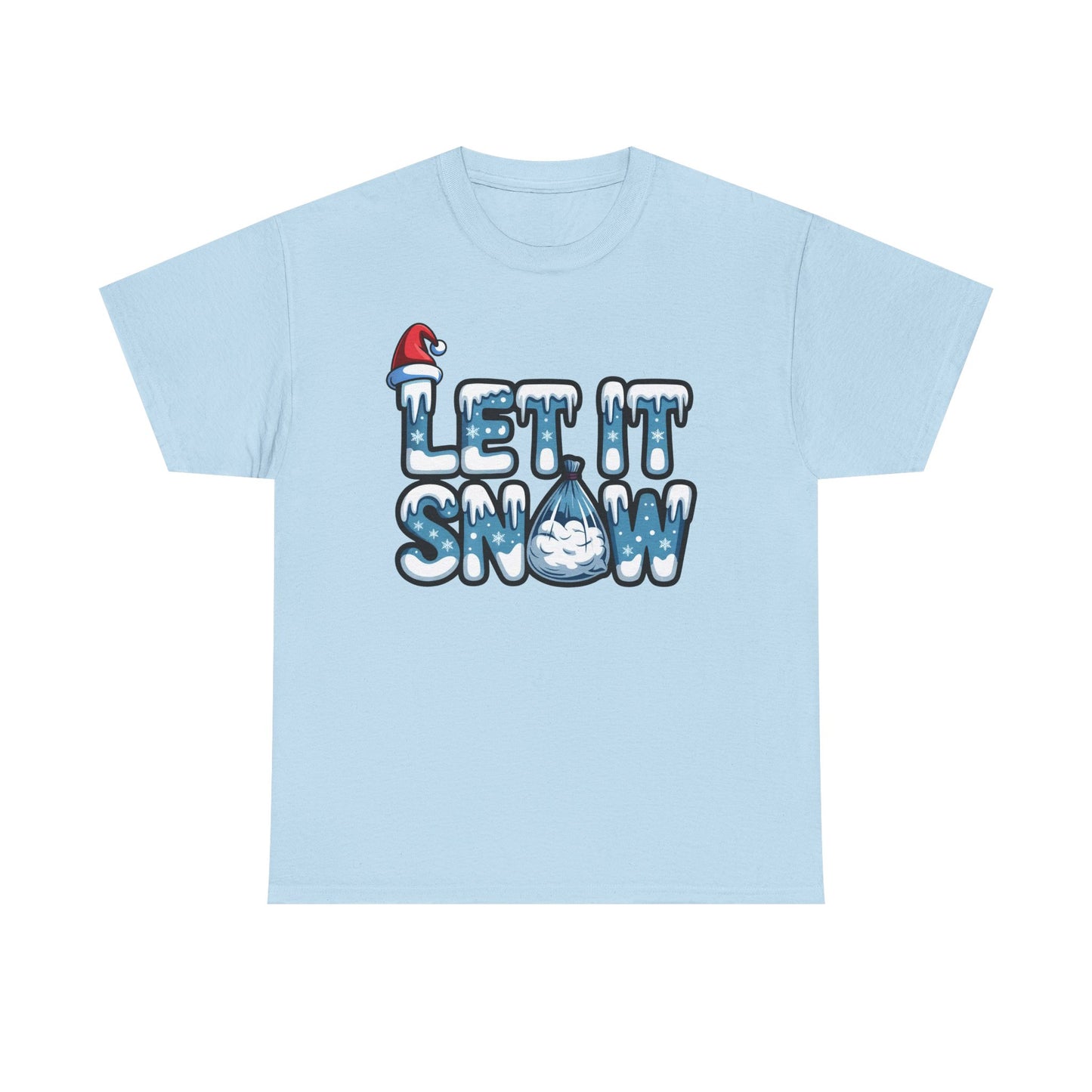 Let it Snow - Unisex Heavy Cotton Tee - Available in All Sizes and Colors