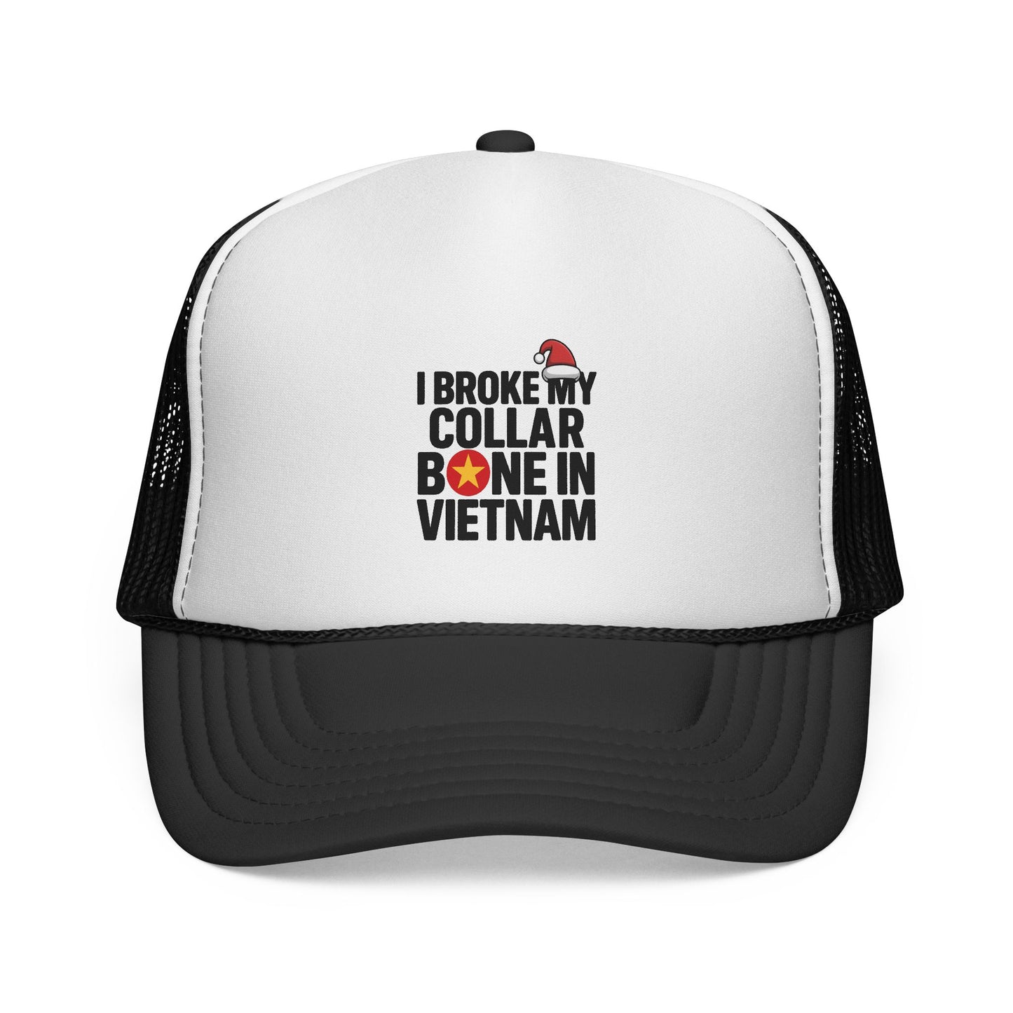 'Broke my Collarbone' Trucker Cap - Motivational Mesh Baseball Hat