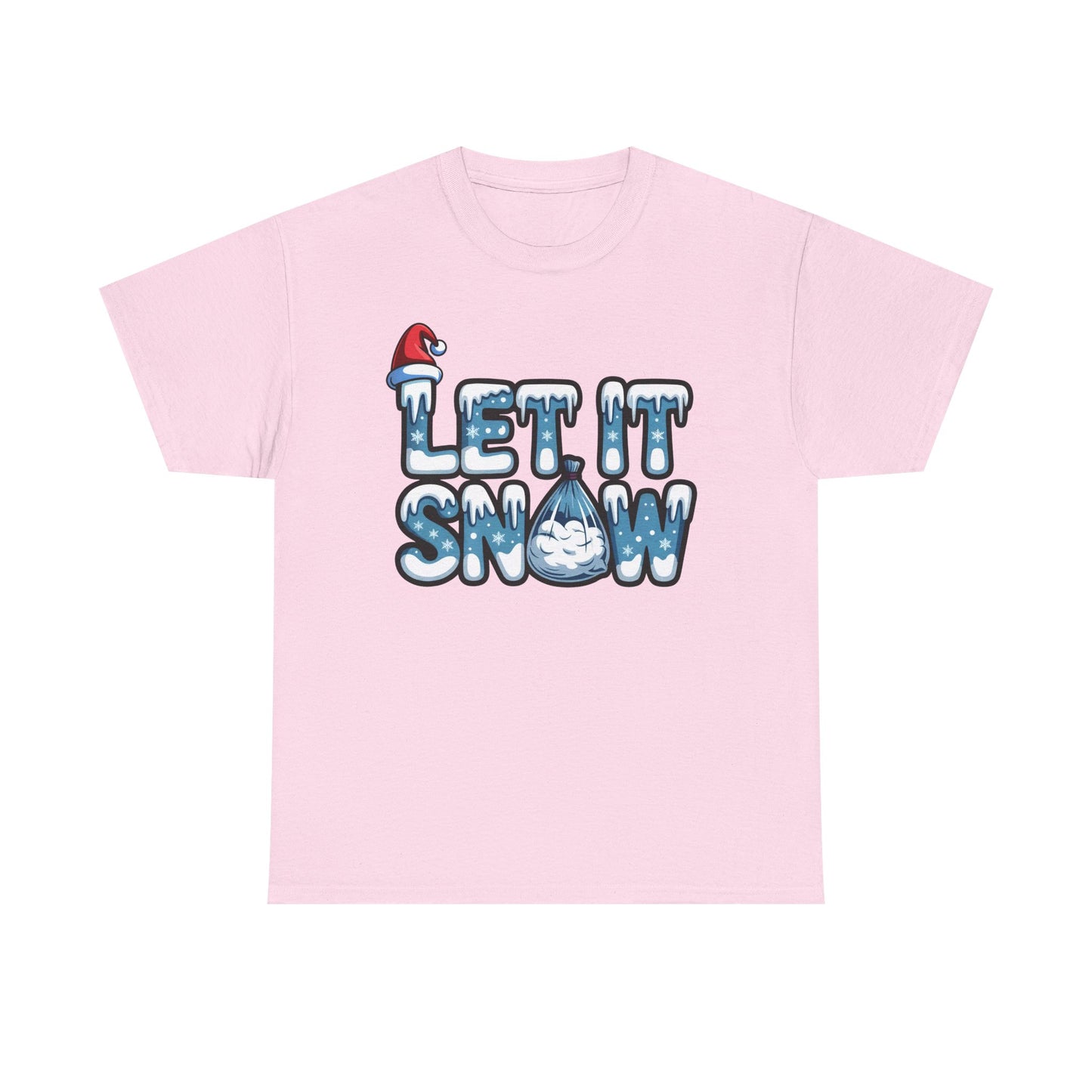 Let it Snow - Unisex Heavy Cotton Tee - Available in All Sizes and Colors