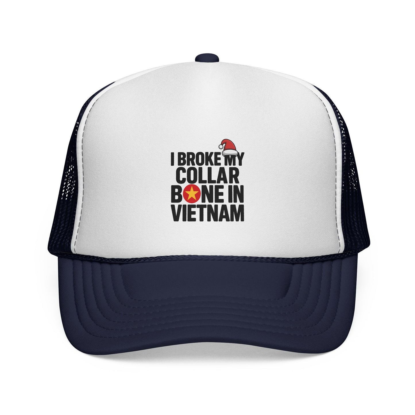 'Broke my Collarbone' Trucker Cap - Motivational Mesh Baseball Hat