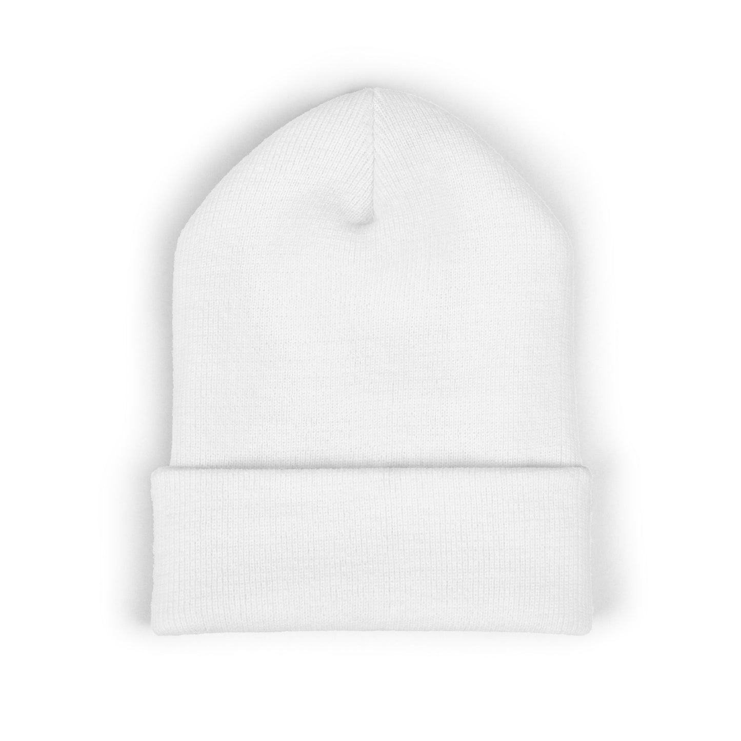 Pain Is Temporary - Embroidered Cuffed Beanie — Motivational Knit Hat