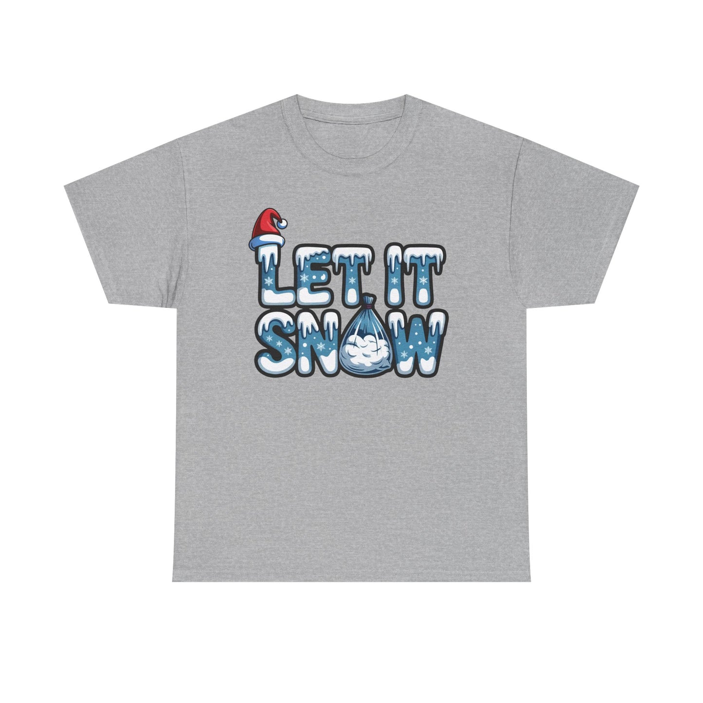 Let it Snow - Unisex Heavy Cotton Tee - Available in All Sizes and Colors