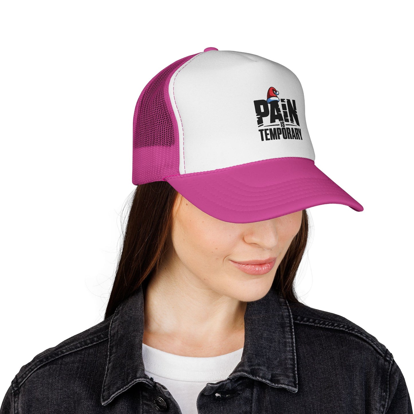 'Pain Is Temporary' Trucker Cap - Motivational Mesh Baseball Hat