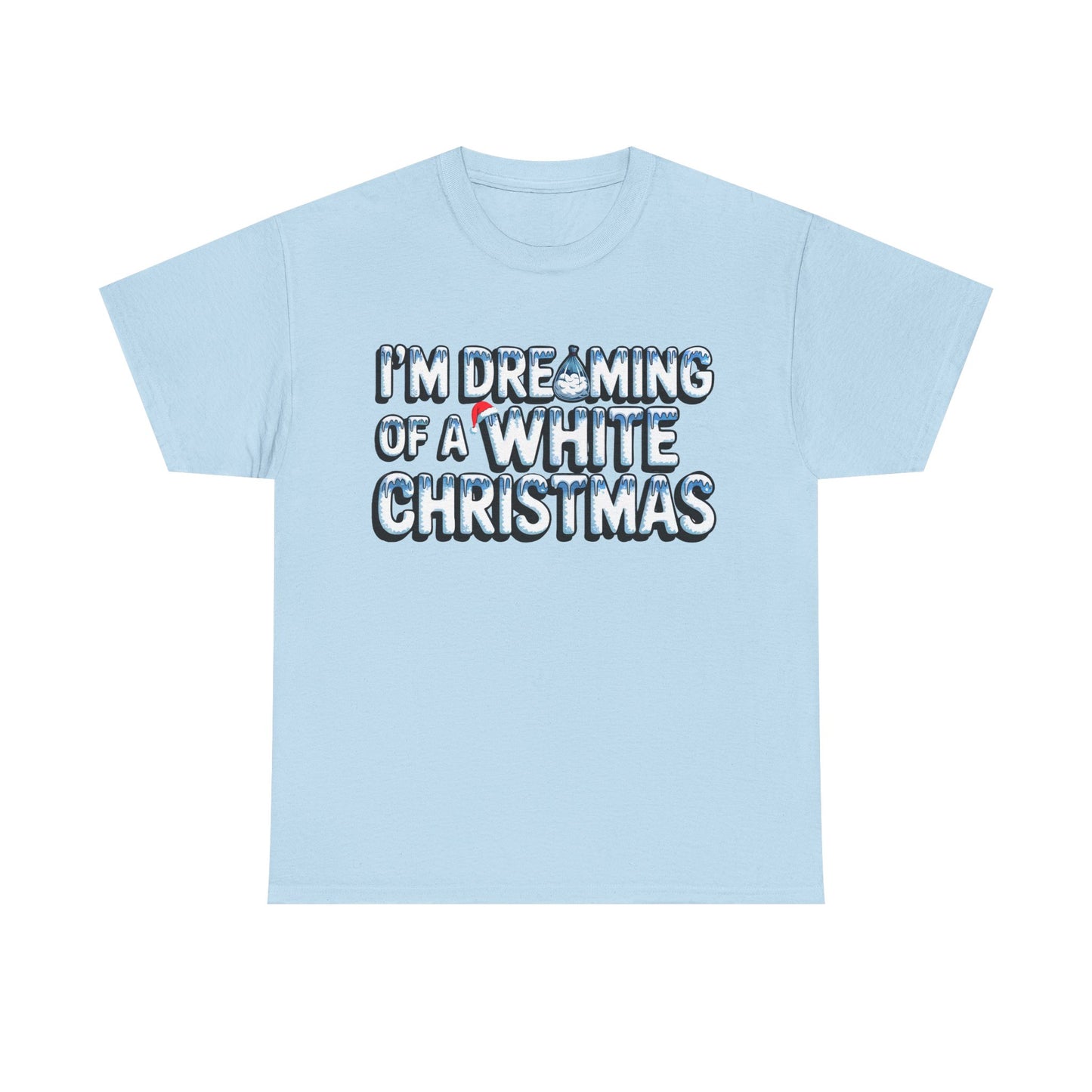 White Christmas Dream - Unisex Heavy Cotton Tee - Available in All Sizes and Colors