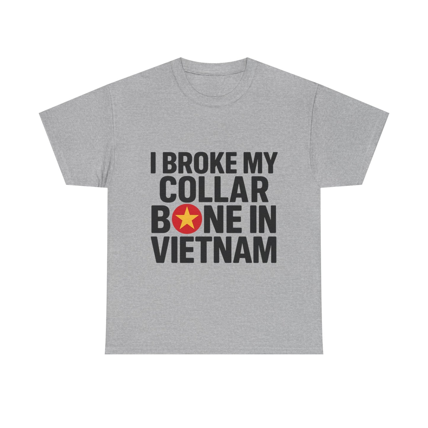 Broke My Collar Bone - Unisex Heavy Cotton Tee - Available in All Sizes and Colors