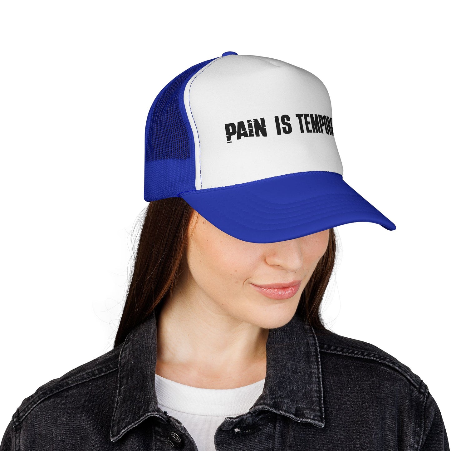 'Pain Is Temporary' Trucker Cap - Motivational Mesh Baseball Hat