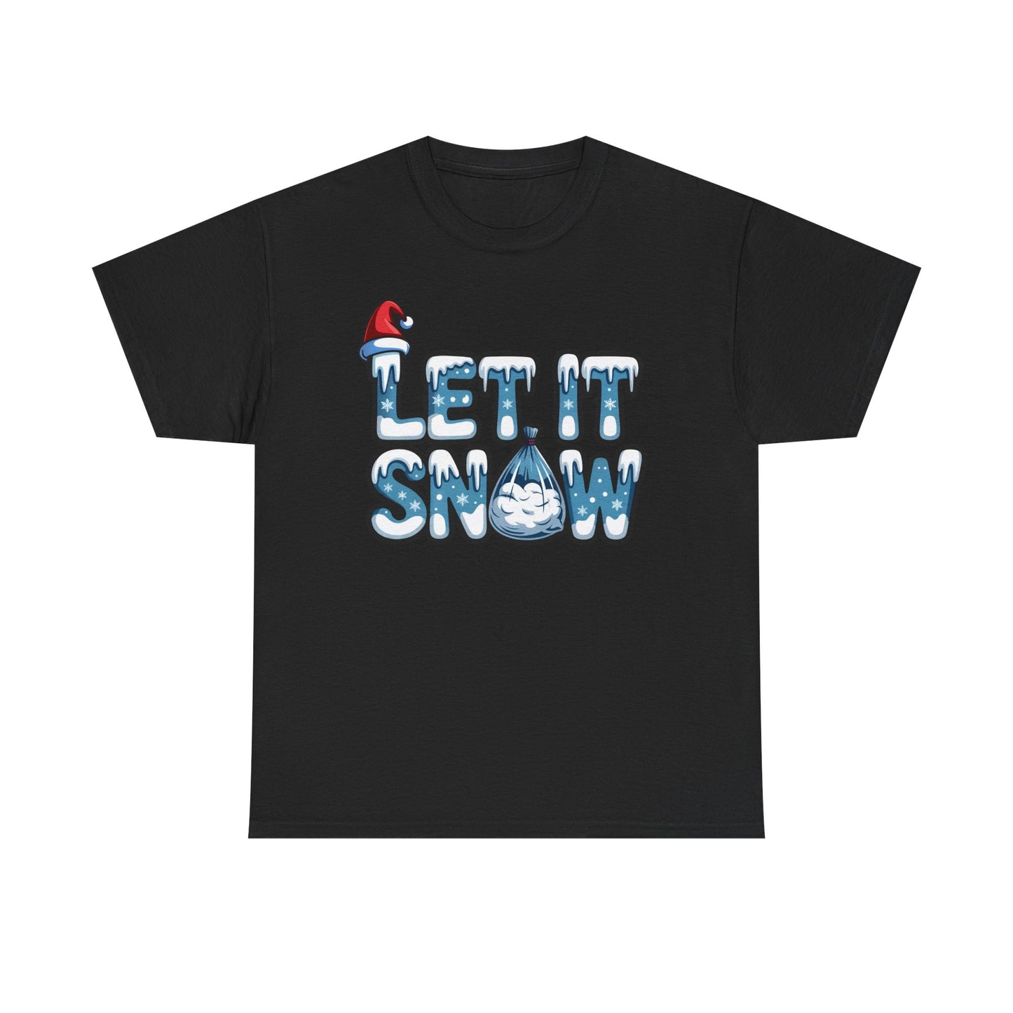 Let it Snow - Unisex Heavy Cotton Tee - Available in All Sizes and Colors