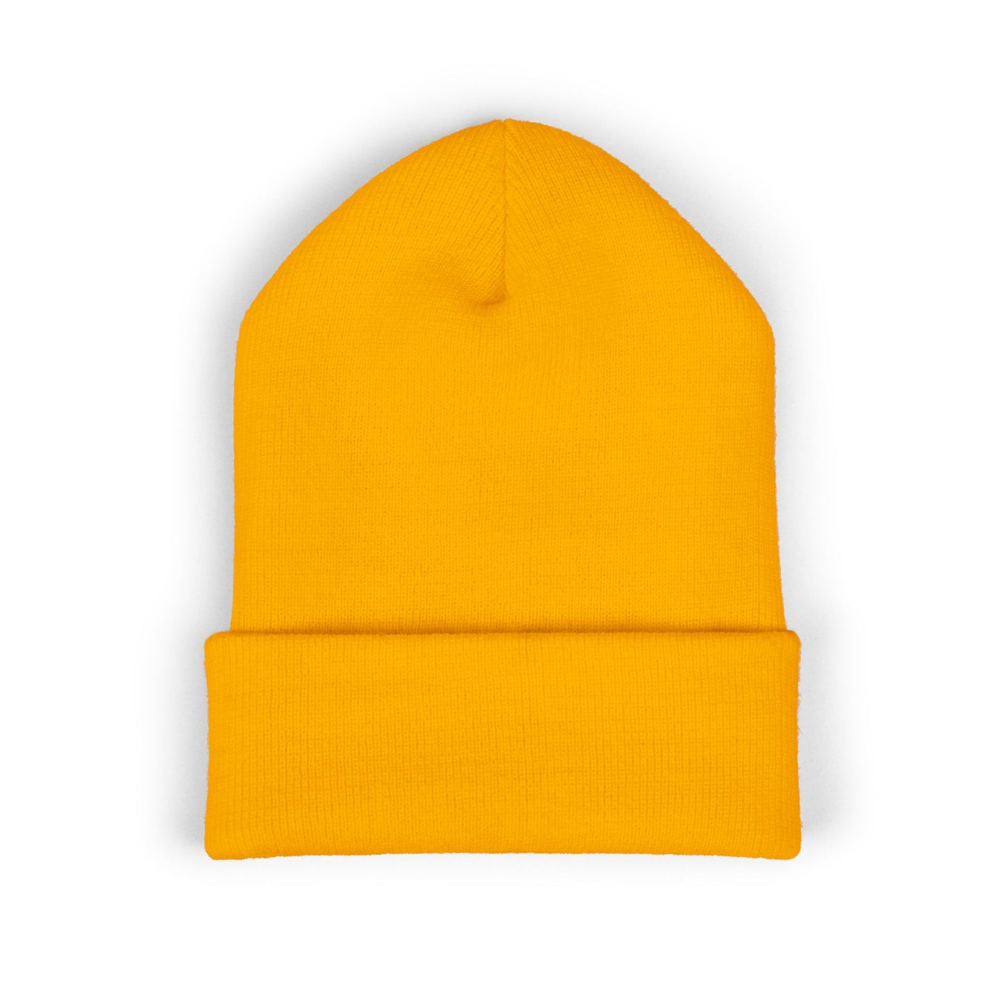 Broke my Collarbone - Embroidered Cuffed Beanie — Motivational Knit Hat