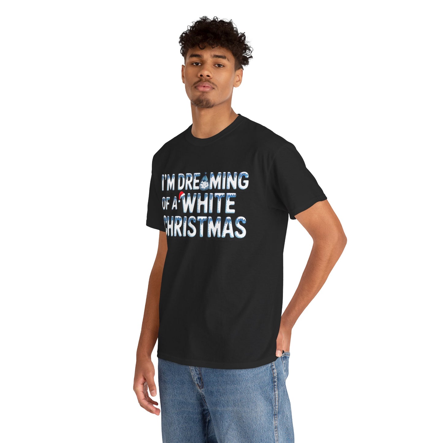 White Christmas Dream - Unisex Heavy Cotton Tee - Available in All Sizes and Colors