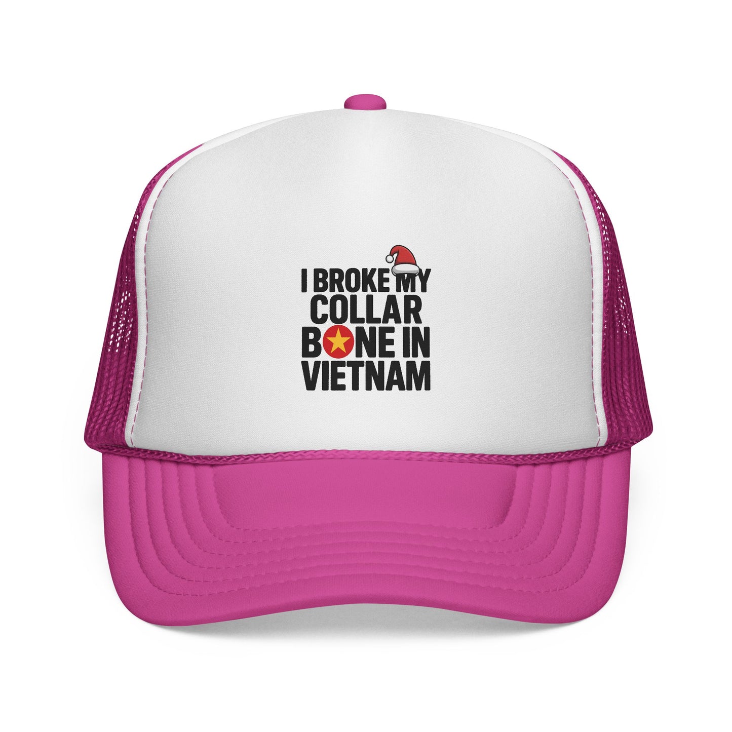'Broke my Collarbone' Trucker Cap - Motivational Mesh Baseball Hat