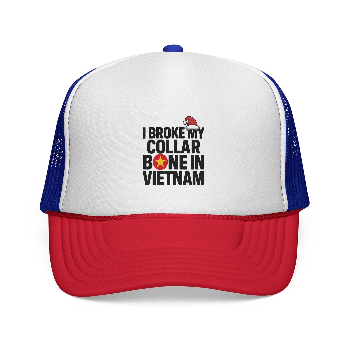 'Broke my Collarbone' Trucker Cap - Motivational Mesh Baseball Hat