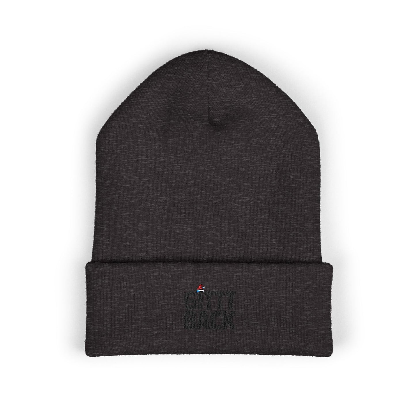 GITTT BACK - Embroidered Cuffed Beanie — Motivational Knit Hat