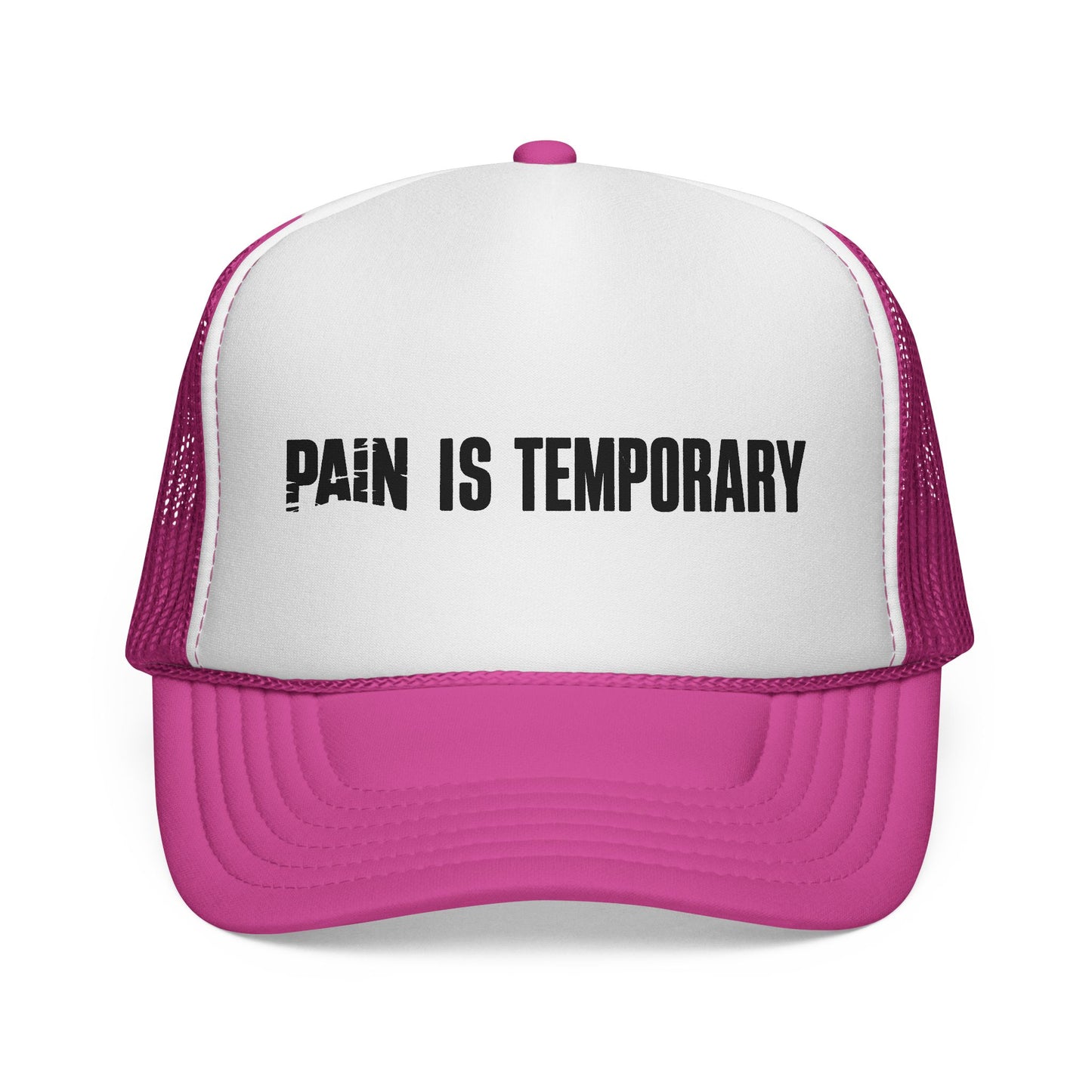 'Pain Is Temporary' Trucker Cap - Motivational Mesh Baseball Hat
